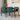 Selena (Walnut) Dining Set with 4 Virginia (Green Velvet) Dining Chairs ASY Furniture  Houston TX