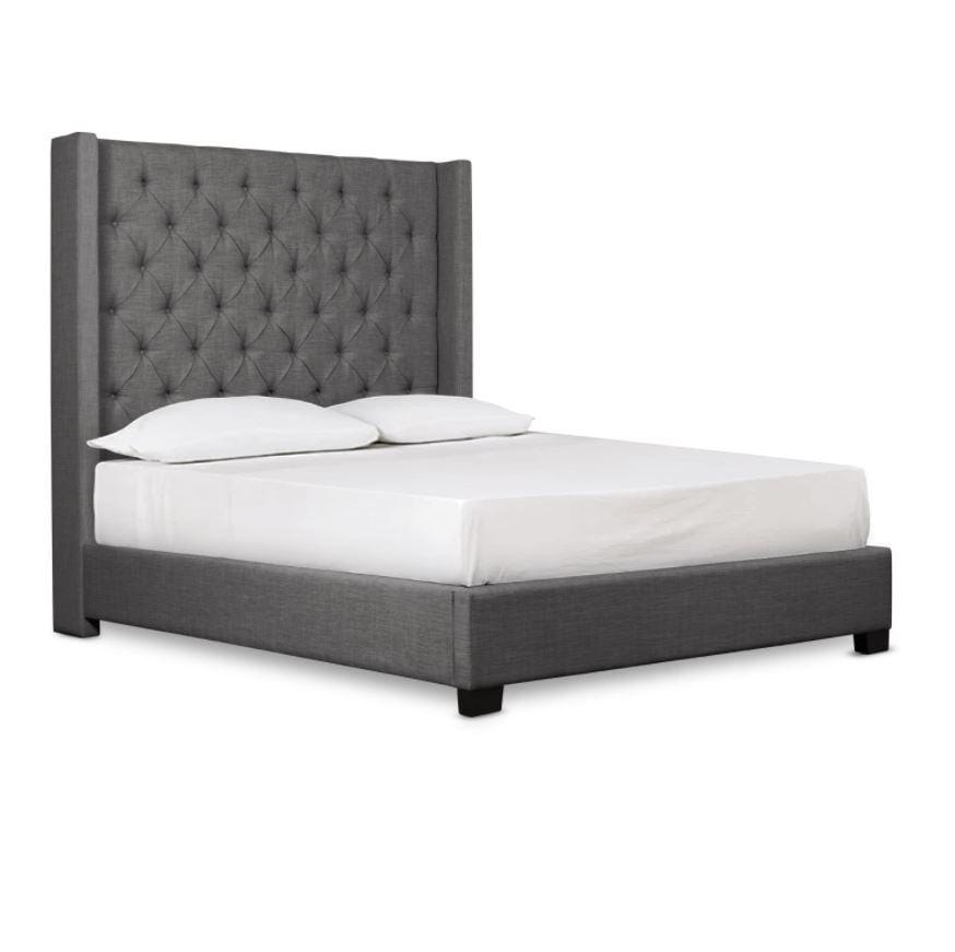 Sh229 Modern Bed W 69 Tall Tufted Headboard ASY Furniture