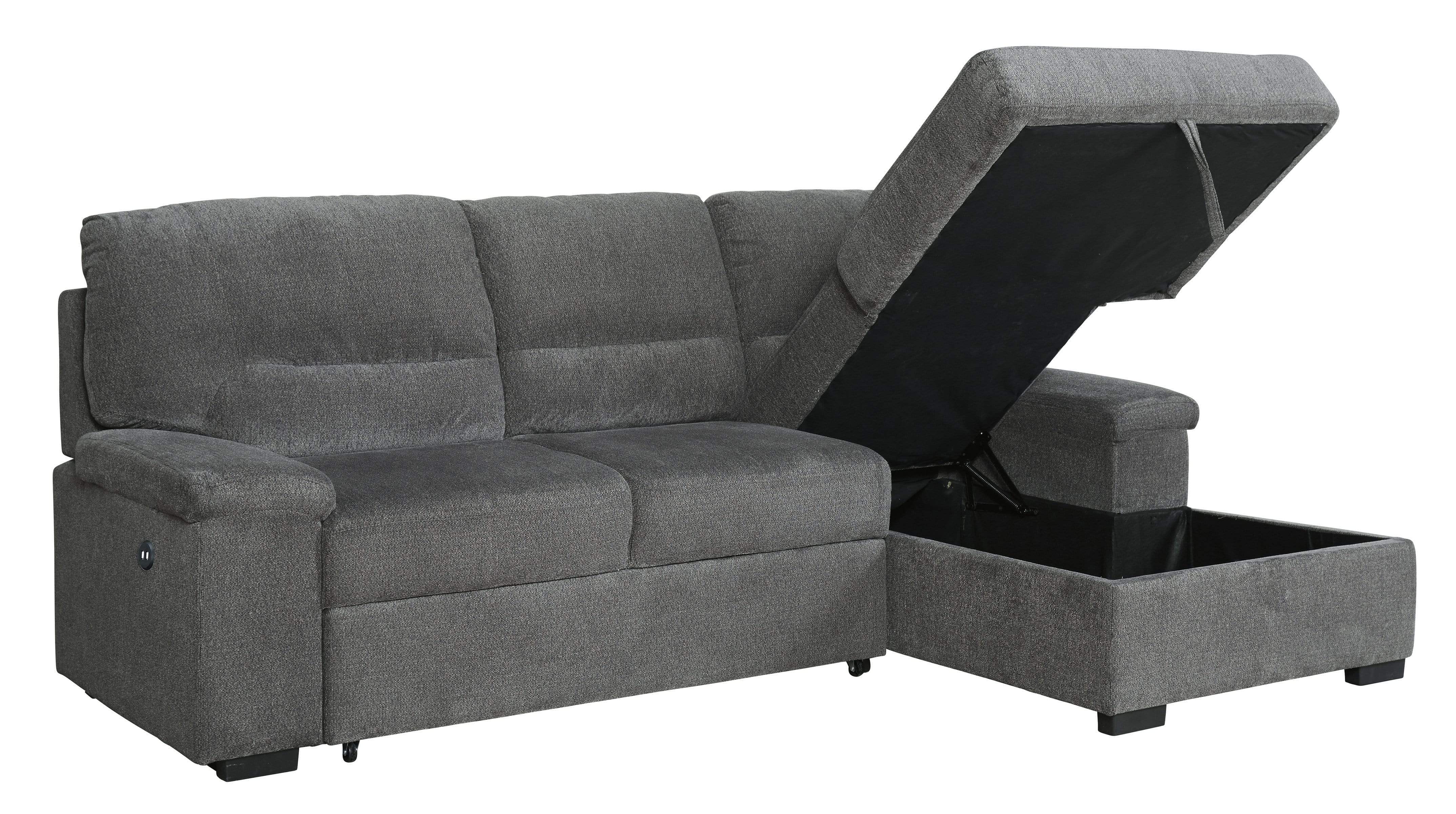 Yantis Right Chaise Sofa Sleeper Sectional By Ashley at ASY Furniture