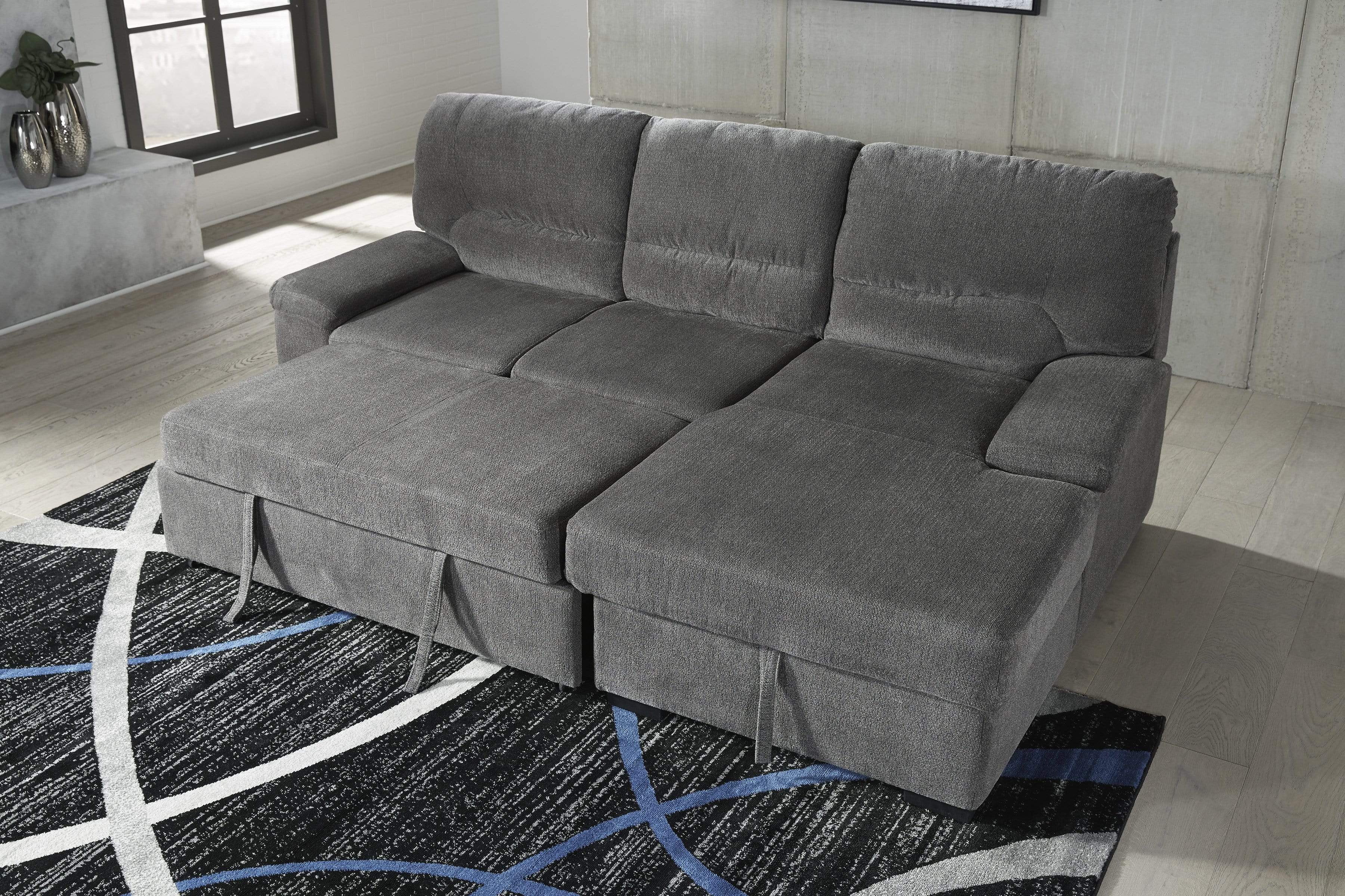 Yantis Right Chaise Sofa Sleeper Sectional By Ashley at ASY Furniture